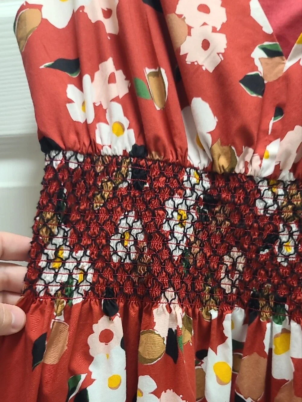 Kate Spade Sleeveless Dress Sz XL Red Floral